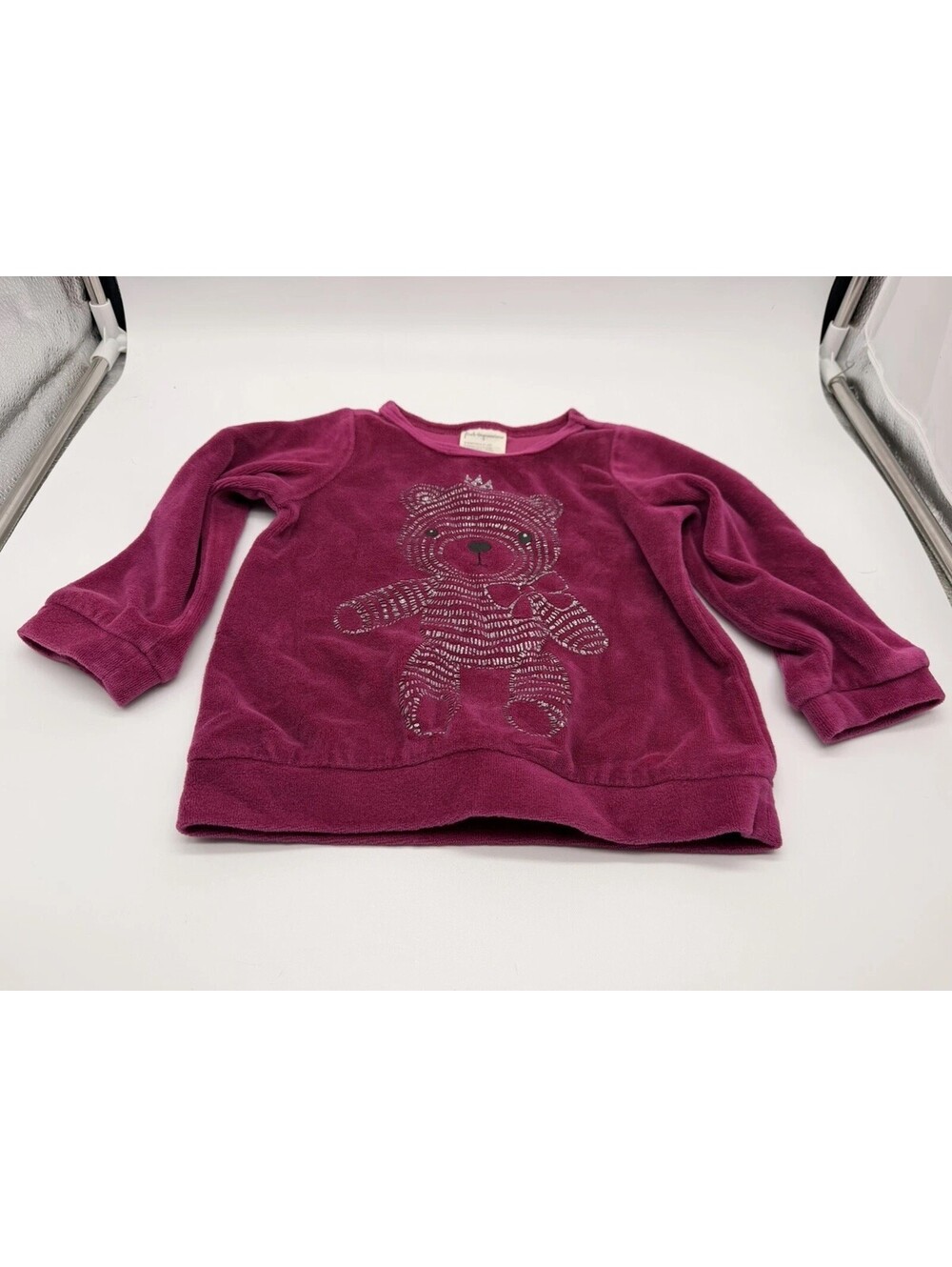 First Impressions Teddy Bear Glitter Sweater 18m Pink